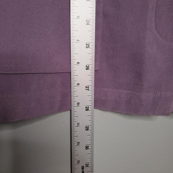 Denim & Co purple vest size S soft corduroy lavender button front sleeveless - Picture 11 of 11